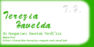 terezia havelda business card